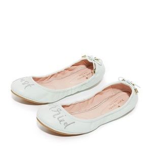 Kate spade new Gwen just married flat size 5